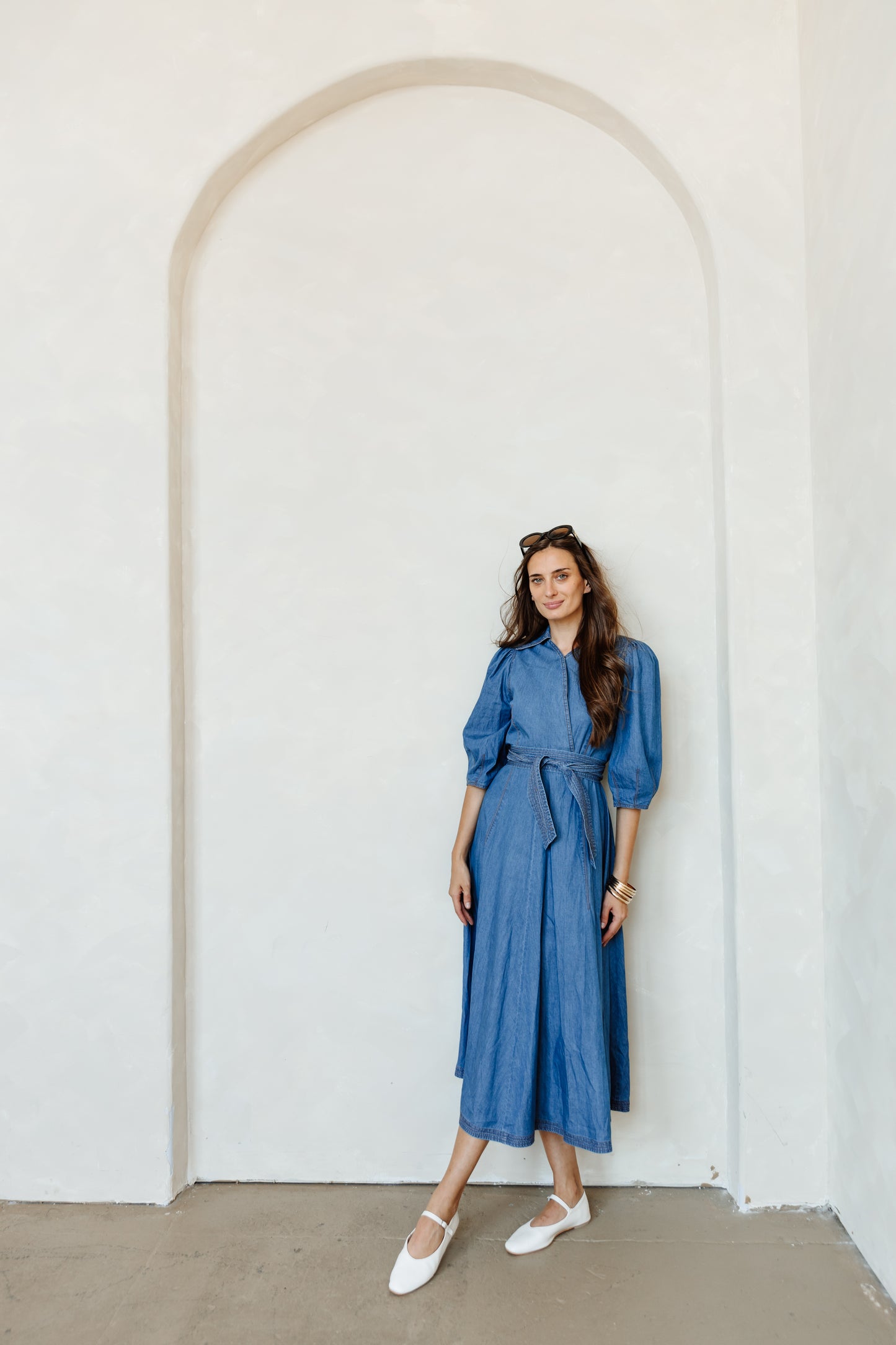 Wrap Denim Dress