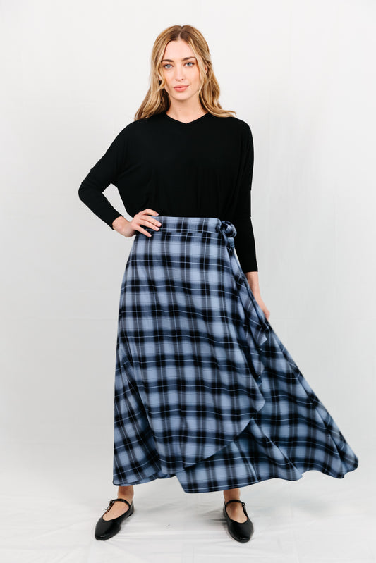Rumi Plaid Maxi Skirt
