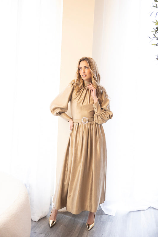 Emmeline Gold Dress