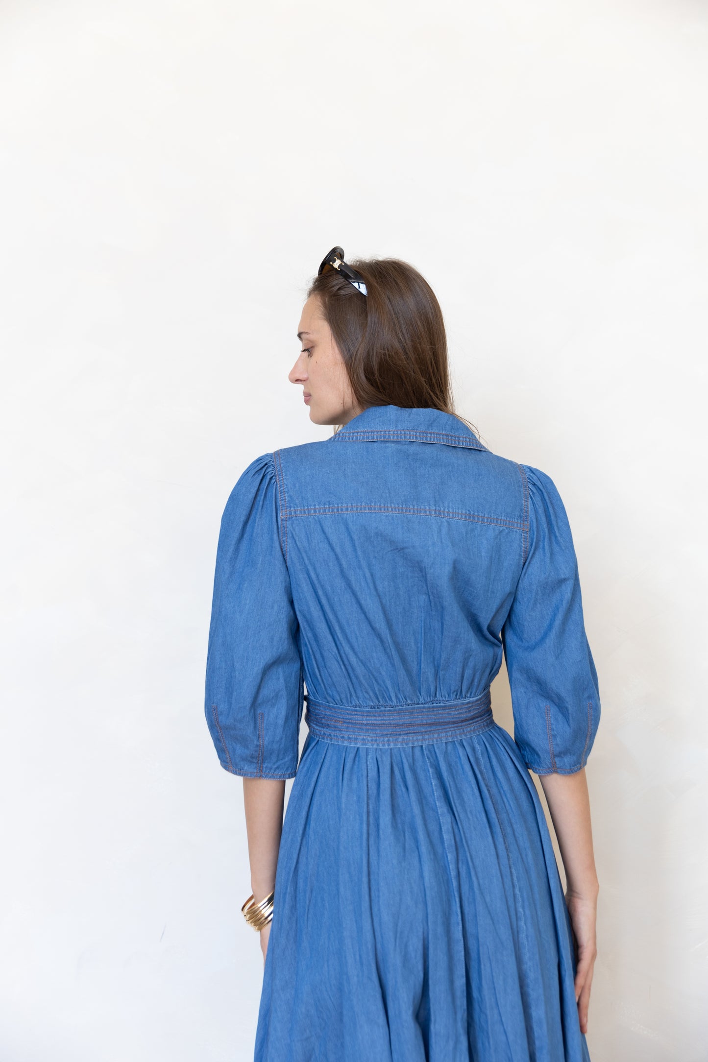 Wrap Denim Dress