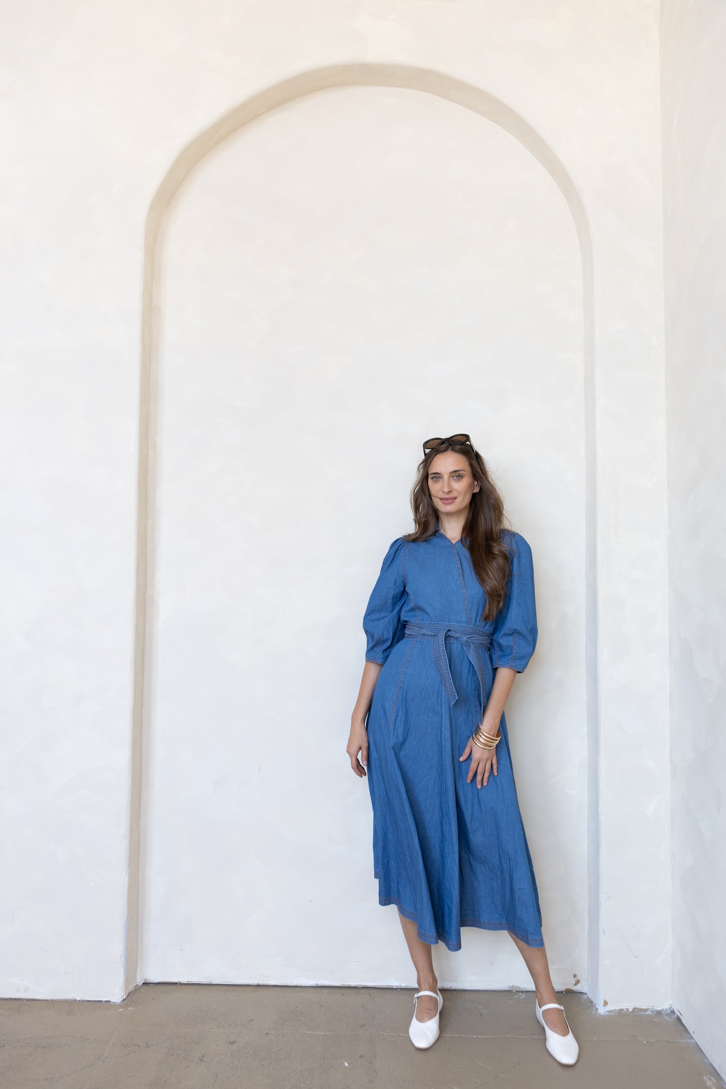 Wrap Denim Dress