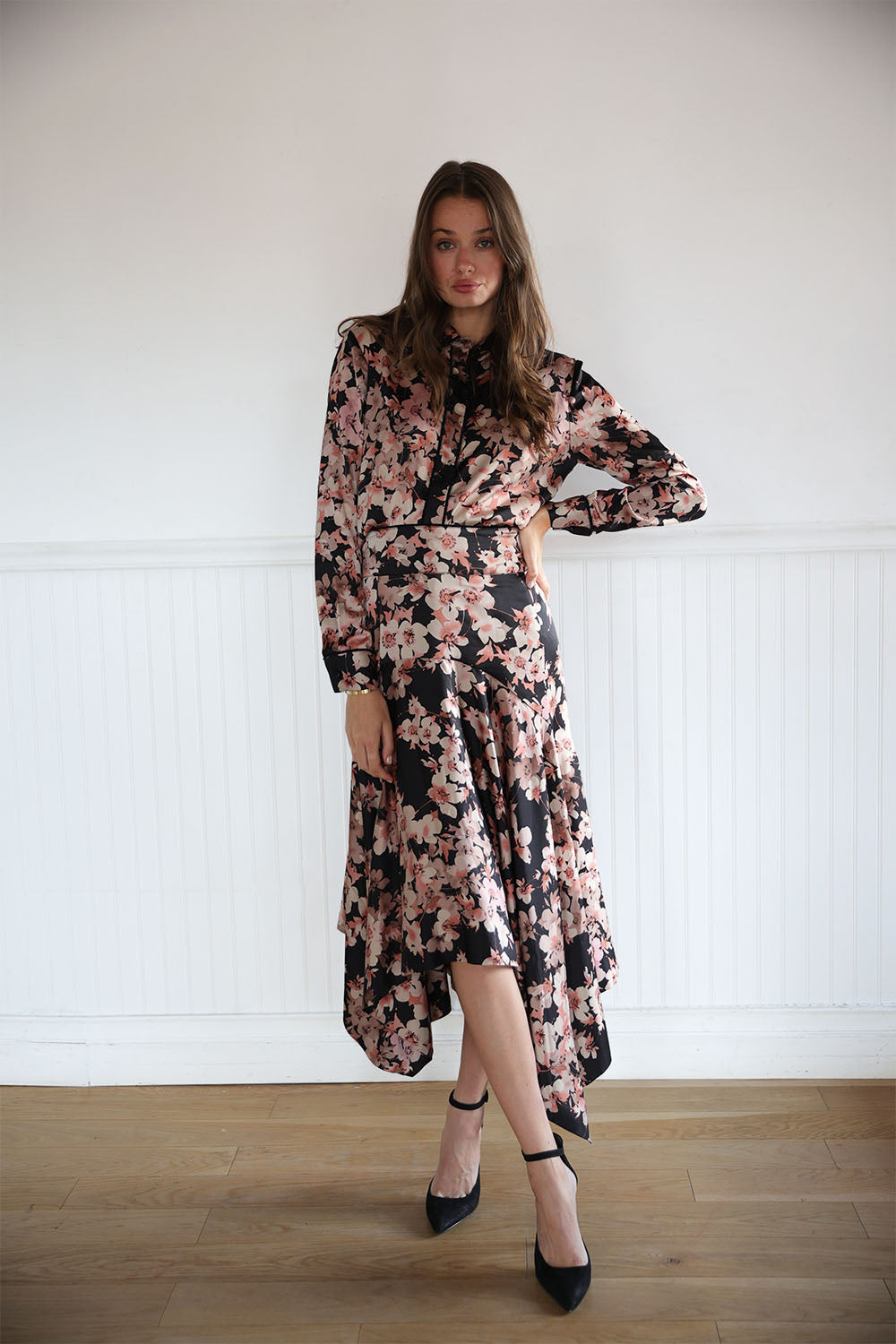 Aurella Floral Set Top Skirt – Byrd By Tzippy - Main Image