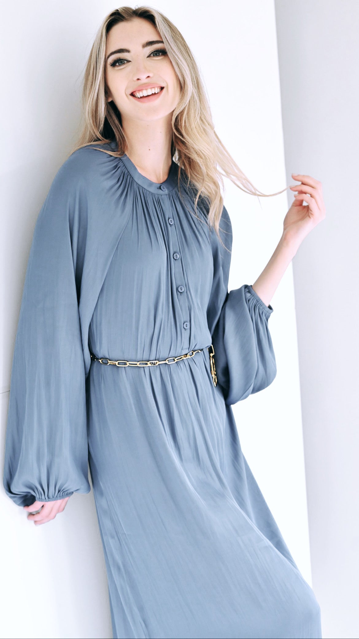 Ella Maxi Dress - Blue