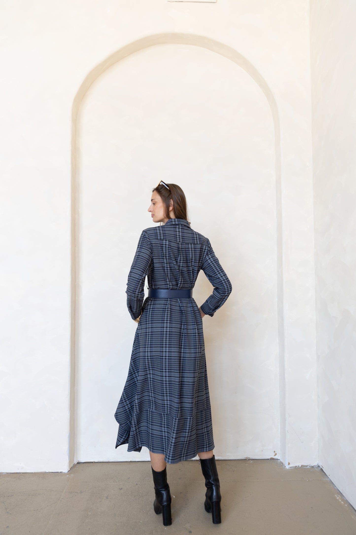 KLJ Plaid Maxi Dress