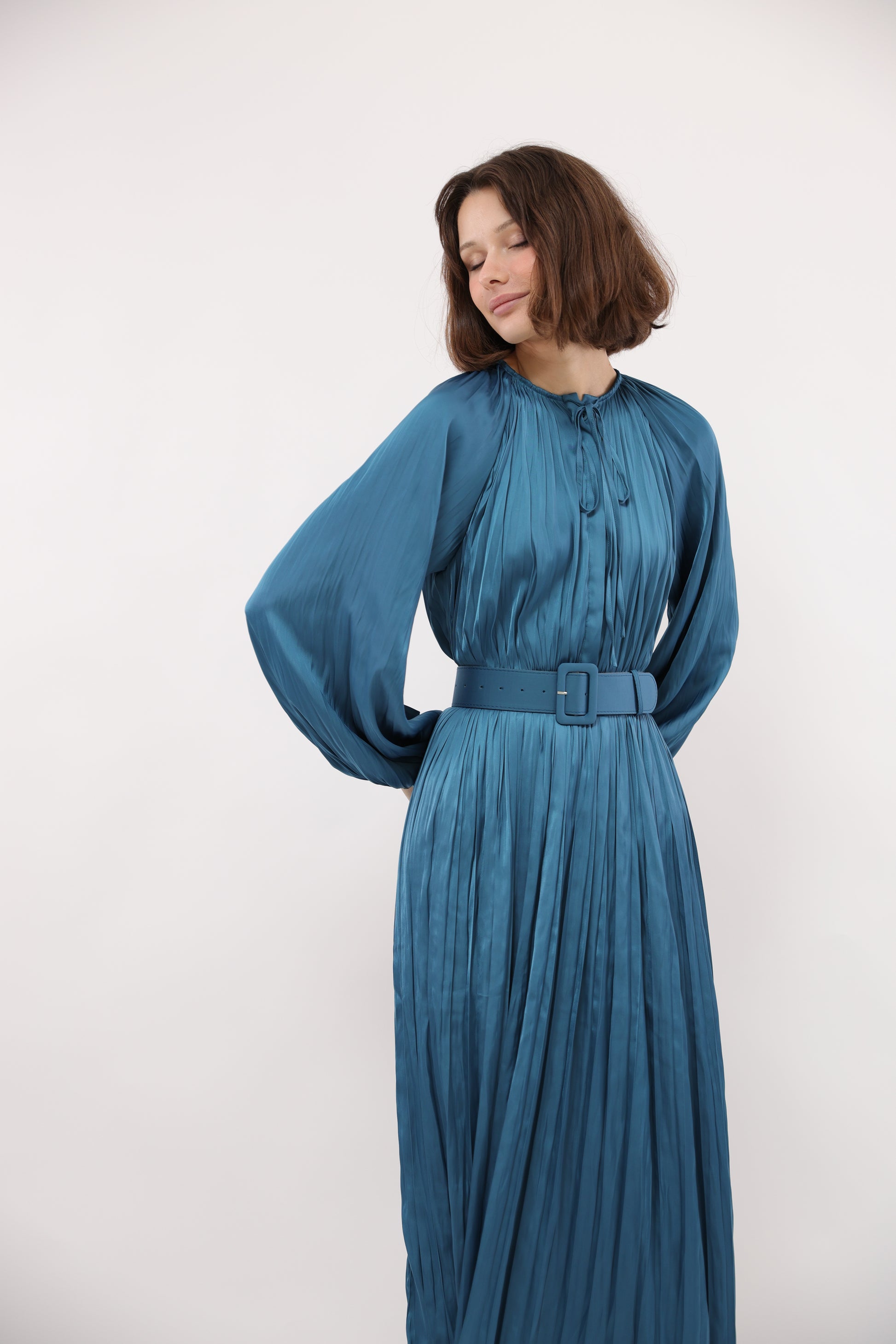 betty blue dress Vintage style Betty shirt dress in royal blue from Daisy Dapper