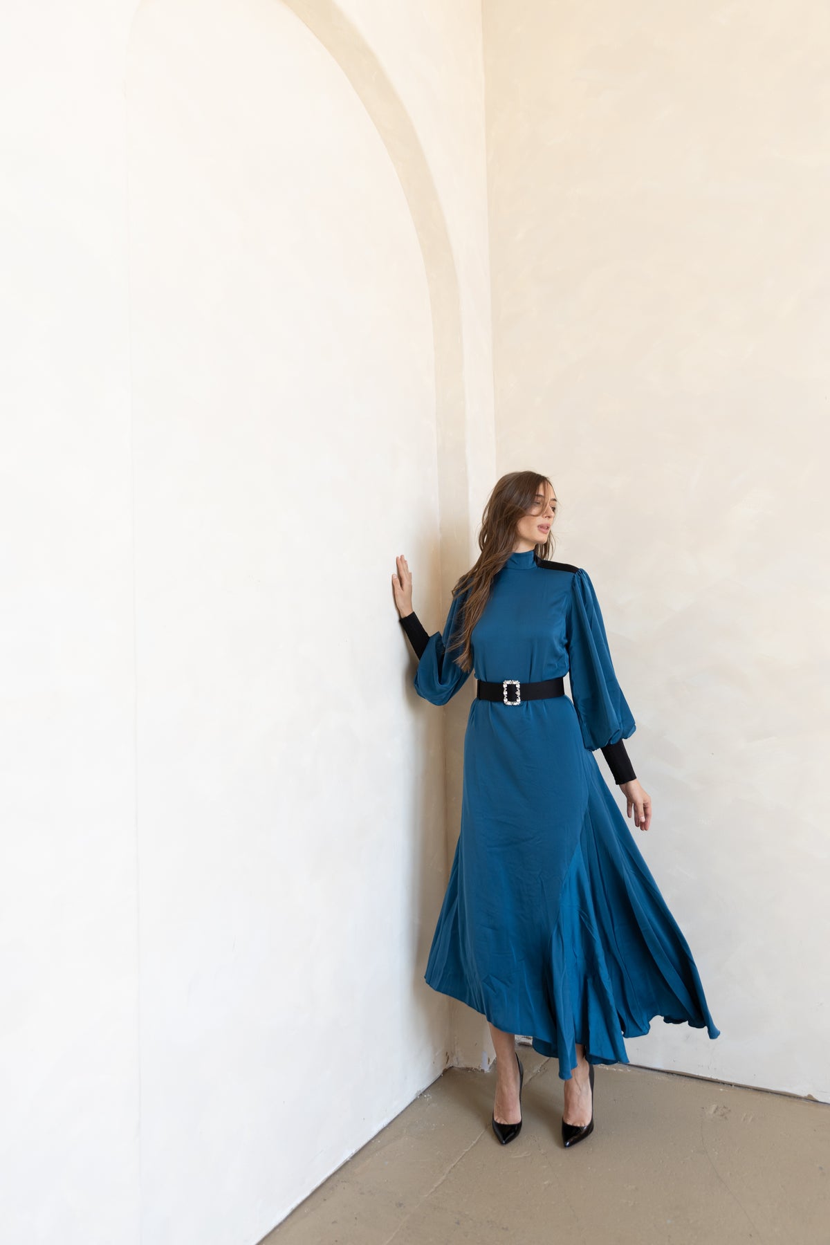 camilla dress blue Wholesale african dresses from Channelling bohemian romance size-XXXXL Color:Custom Color