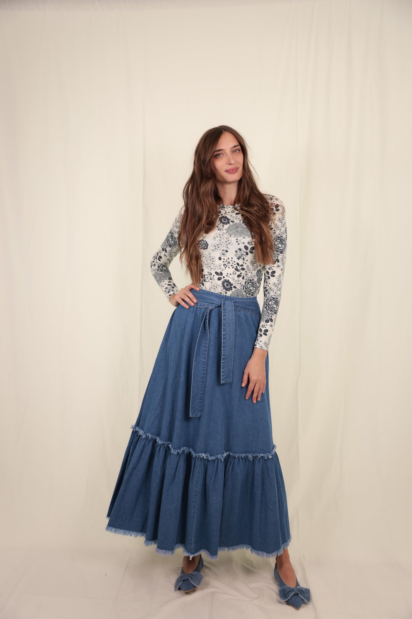 Kara Denim Skirt