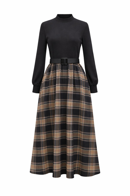 Mira Plaid Dress