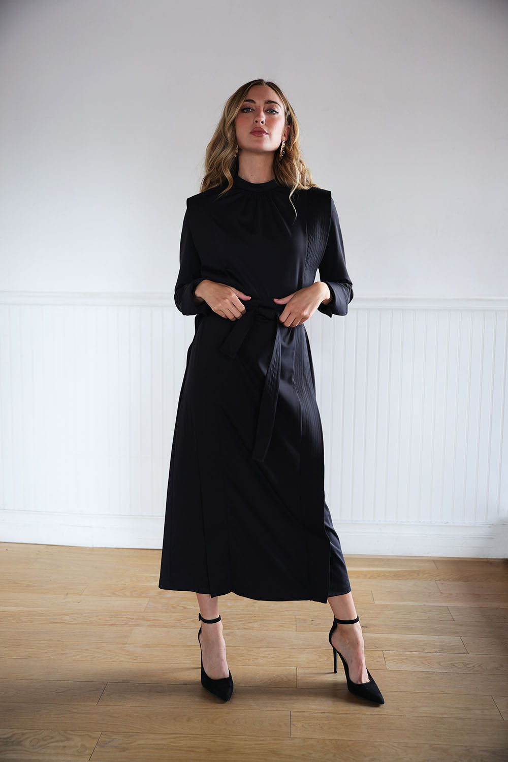 Issa Belted Midi Dress Byrd By Tzippy