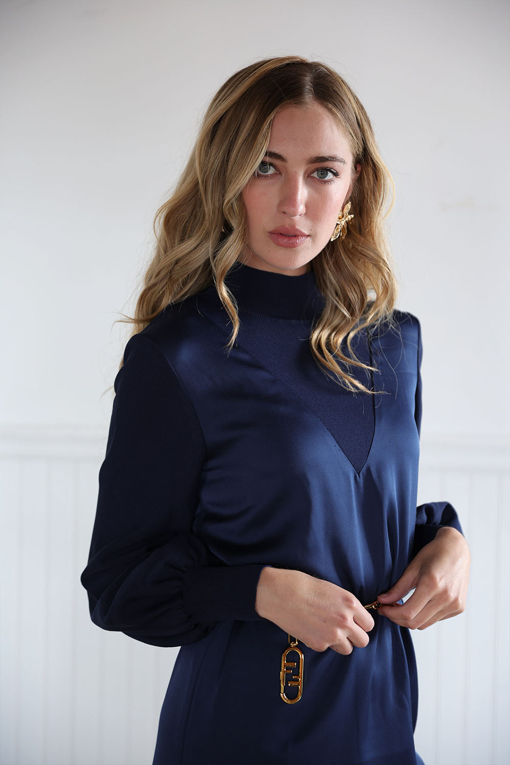 Vee Silk Knit Dress Vee Silk Knit Dress