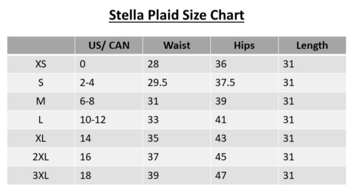 Stella Plaid Midi Skirt