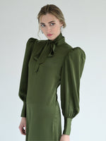 Anita Bow Maxi Dress - Green