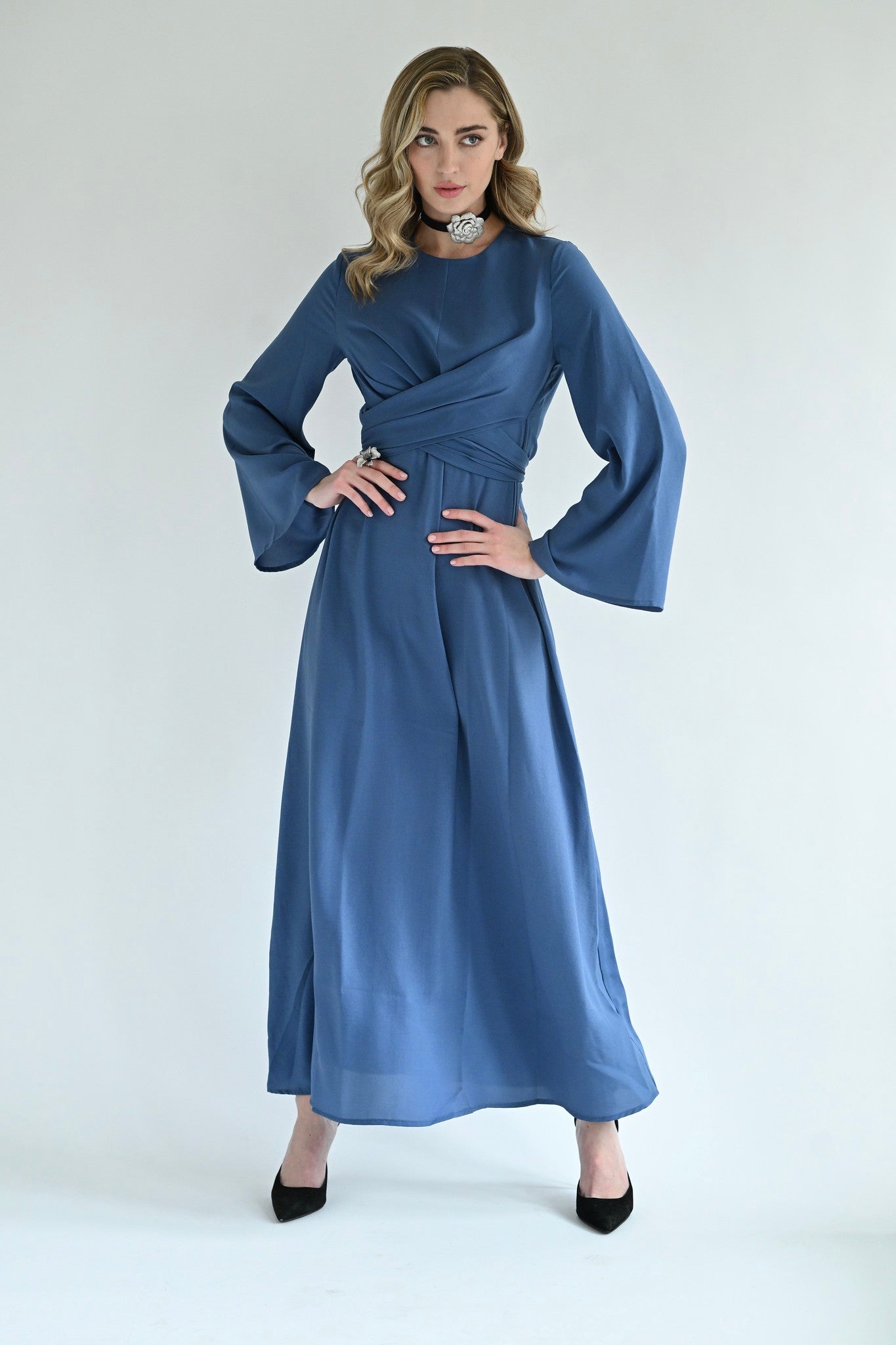 Sofia Maxi Dress - Blue